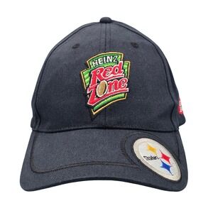 Vtg Pittsburgh Steelers Hat Heinz Red Zone Giant Eagle Promo Navy Blue NFL Cap